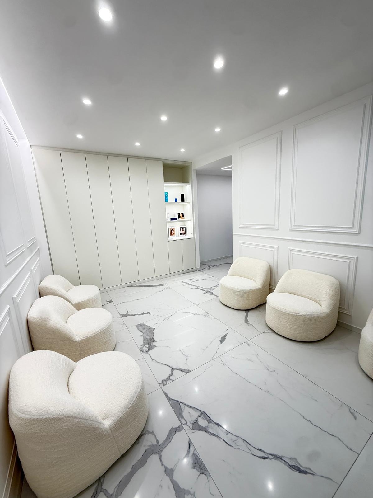 Sala d'attesa dello studio a San Giorgio a Cremano